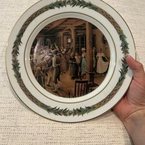 Department 56 Christmas Plate #5